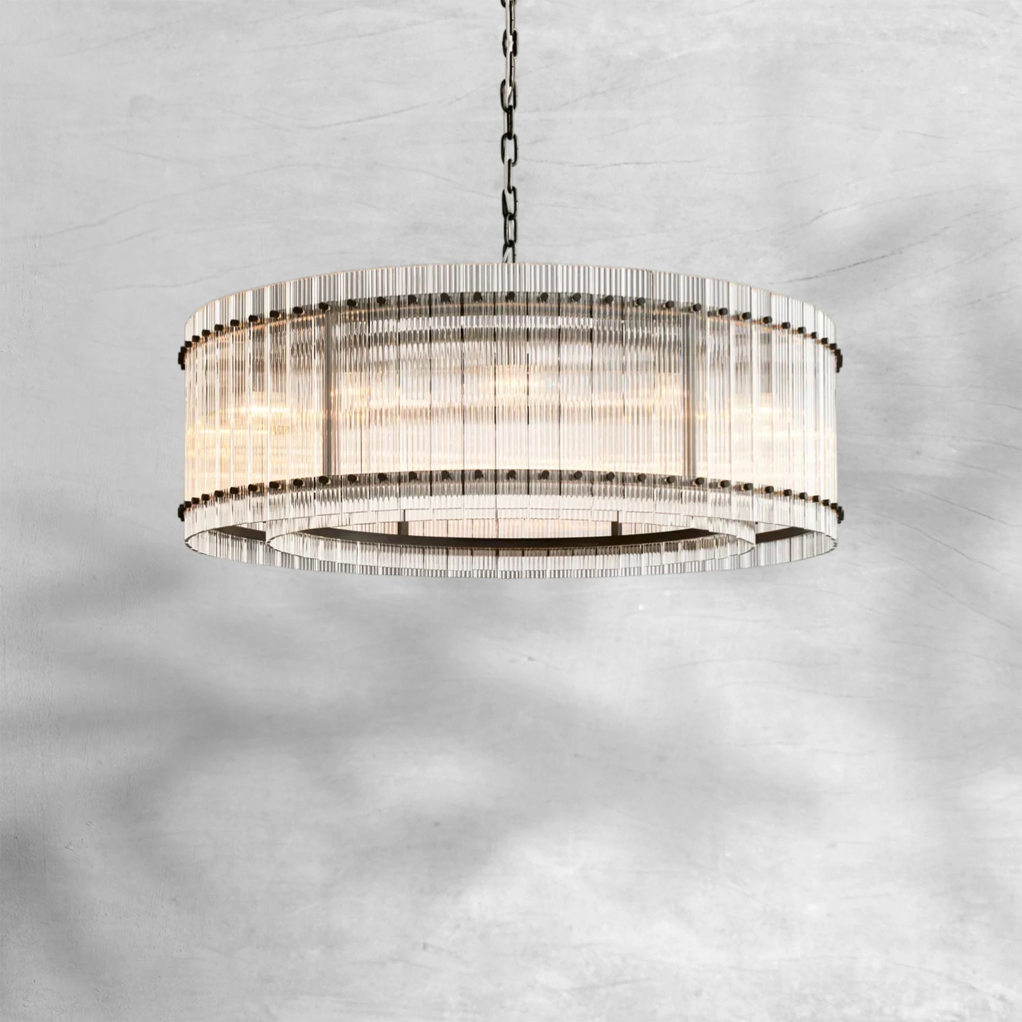 Sun Marcus Glass Round Chandelier 48"