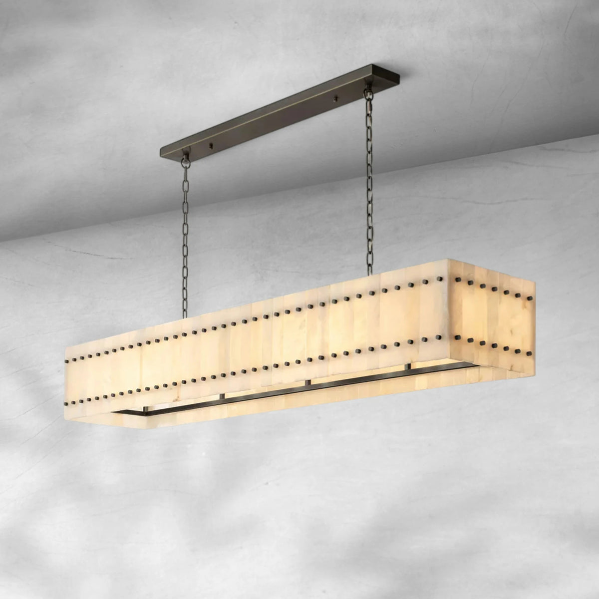 Sienna Marcus Alabaster Linear Chandelier 54''72''