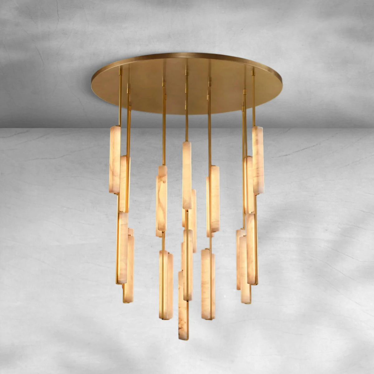 Aureon Alabaster Round Chandelier
