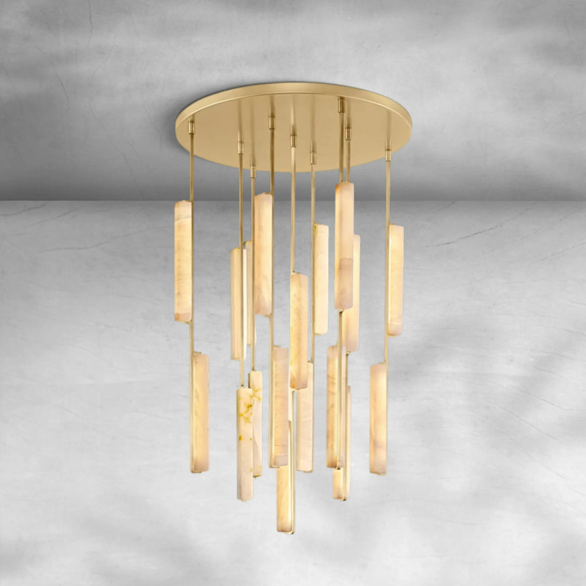 Aureon Alabaster Round Chandelier
