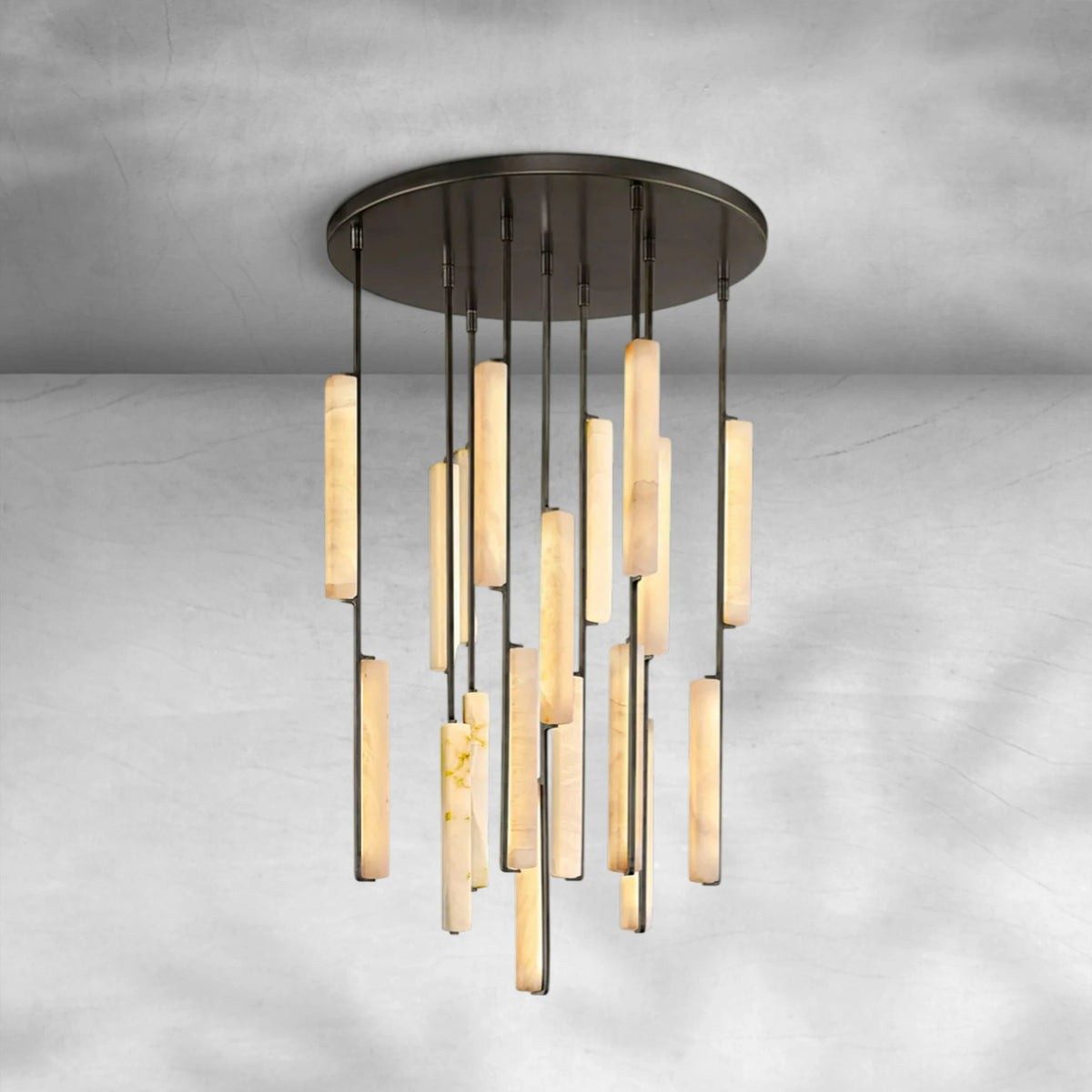 Aureon Alabaster Round Chandelier
