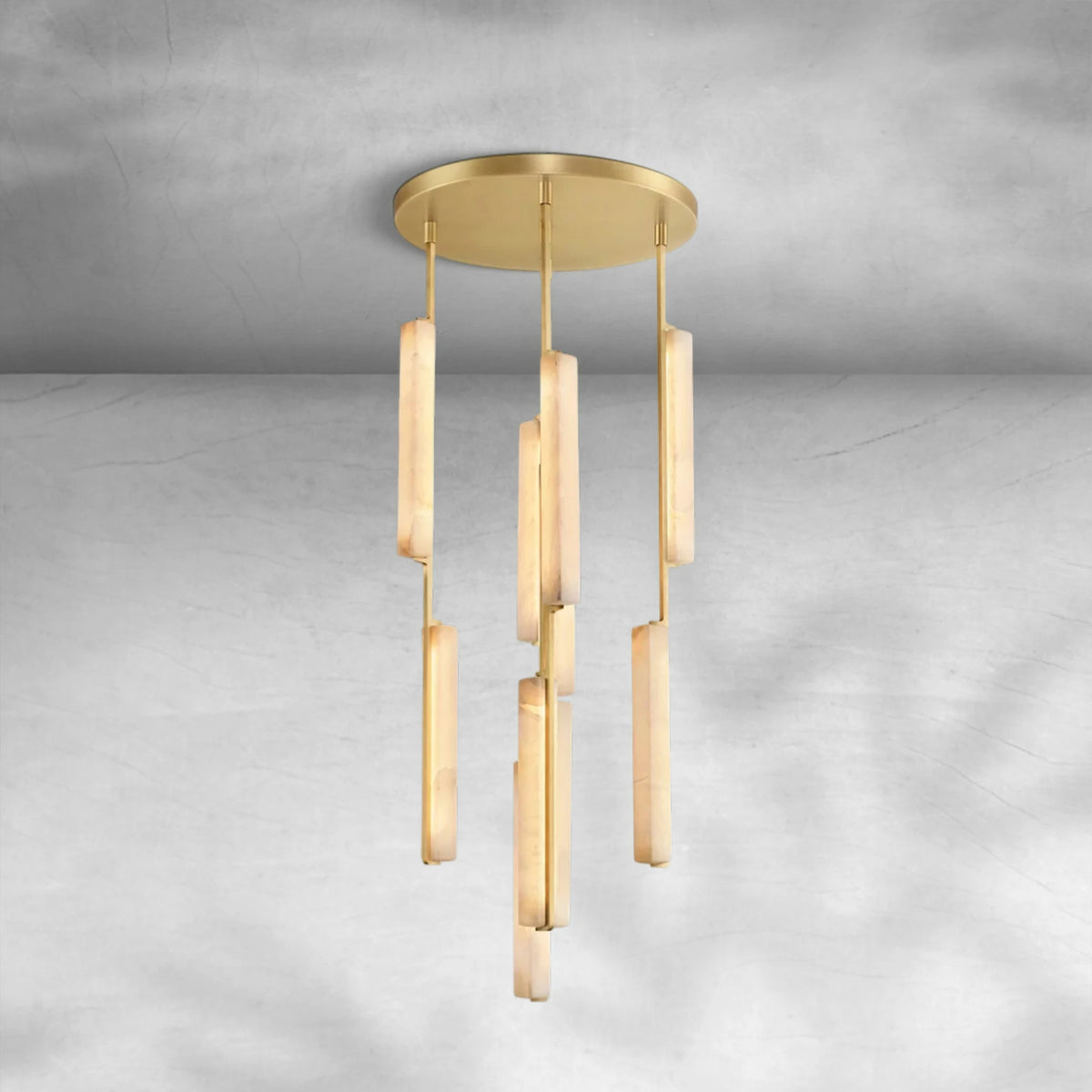 Aureon Alabaster Round Chandelier