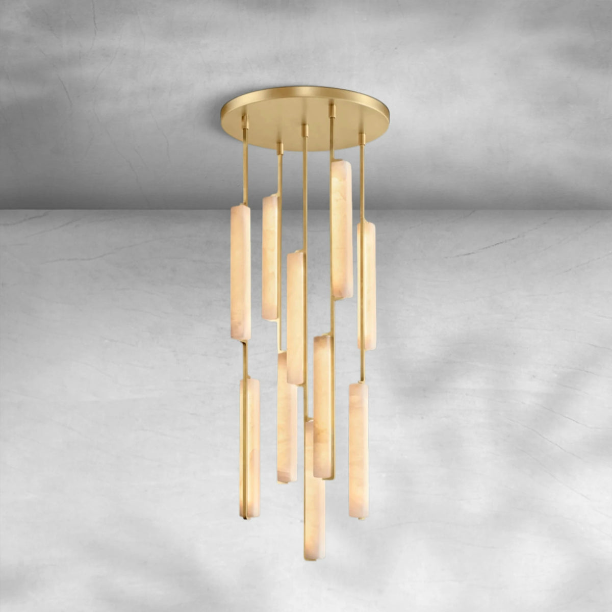 Aureon Alabaster Round Chandelier