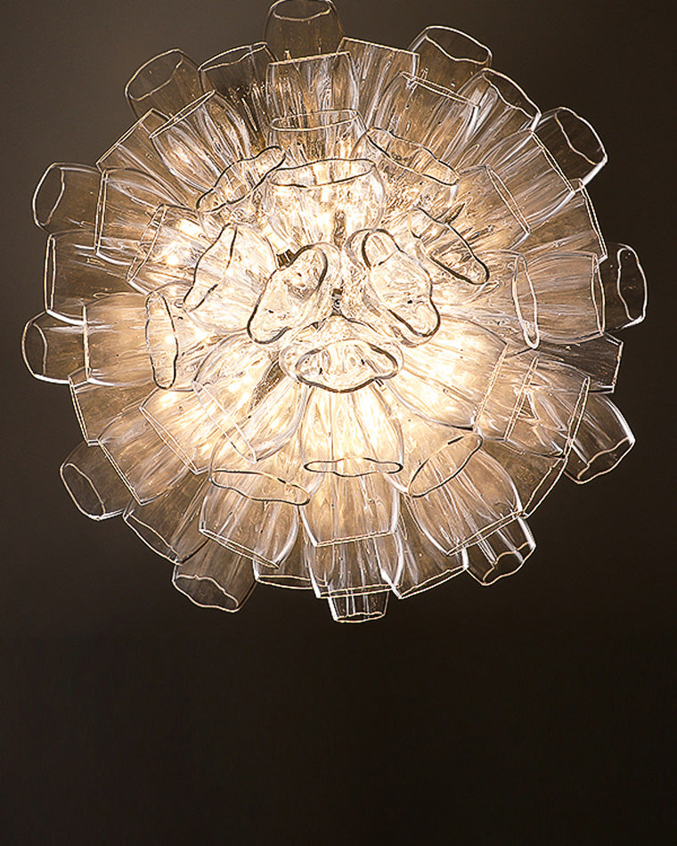 JC Flower Glass Foyer Chandelier