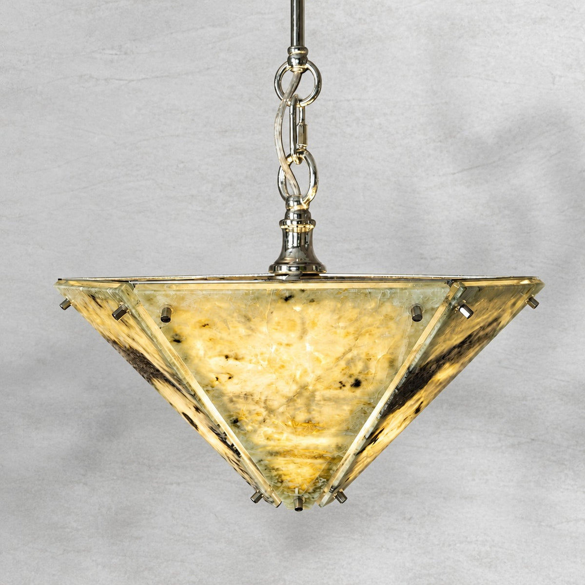 Modern Faceted Luxury stone Chandelier