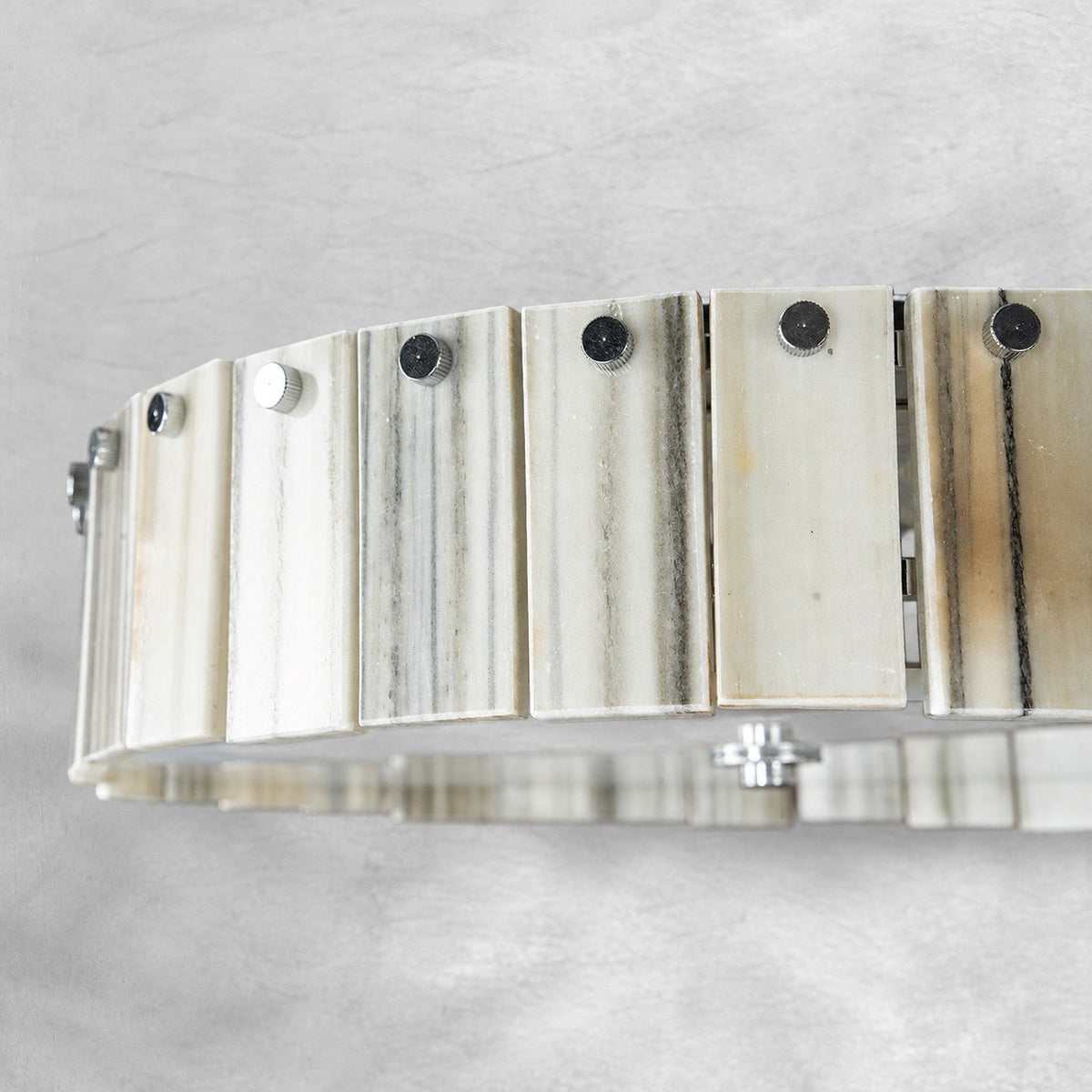 Modern Luxury Stone LED Drum Chandelier
