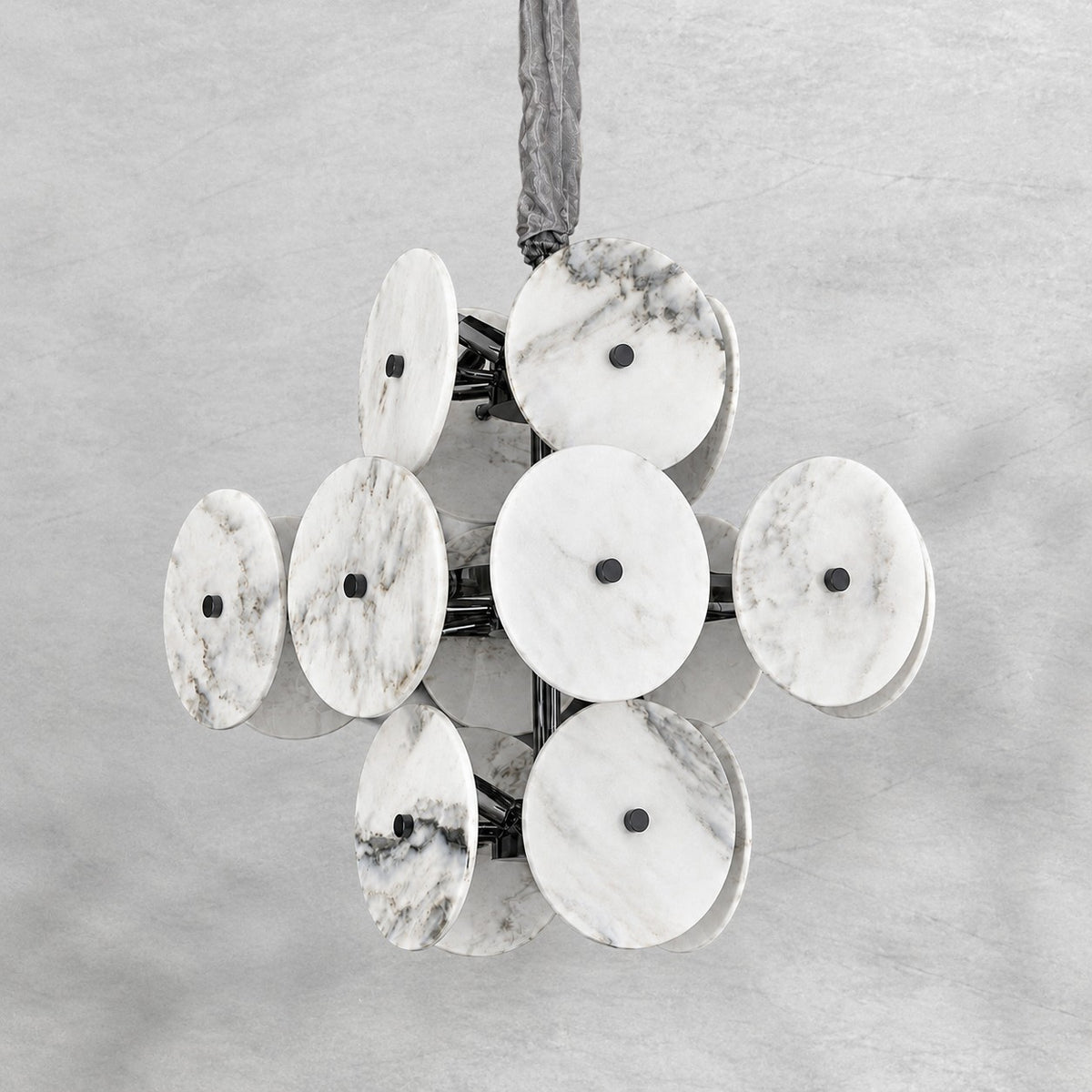 Modern Sculptural Luxury stone Cluster Chandelier