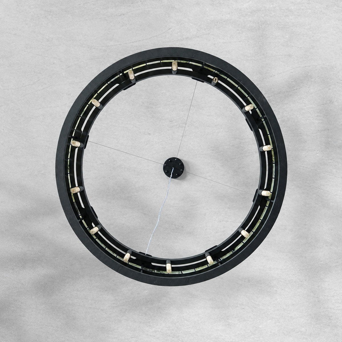 Modern Sculptural Luxury Stone Drum Chandelier