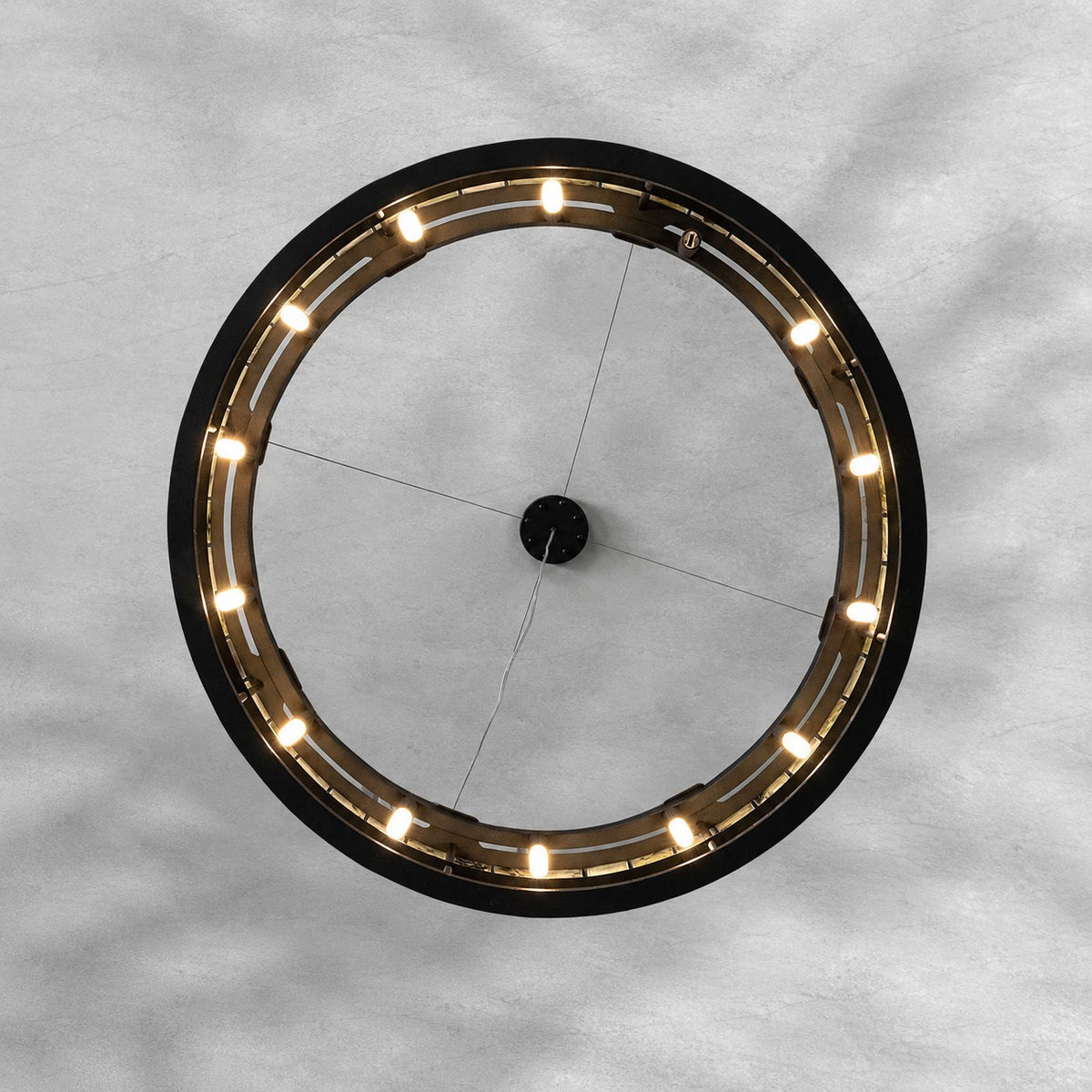 Modern Sculptural Luxury Stone Drum Chandelier