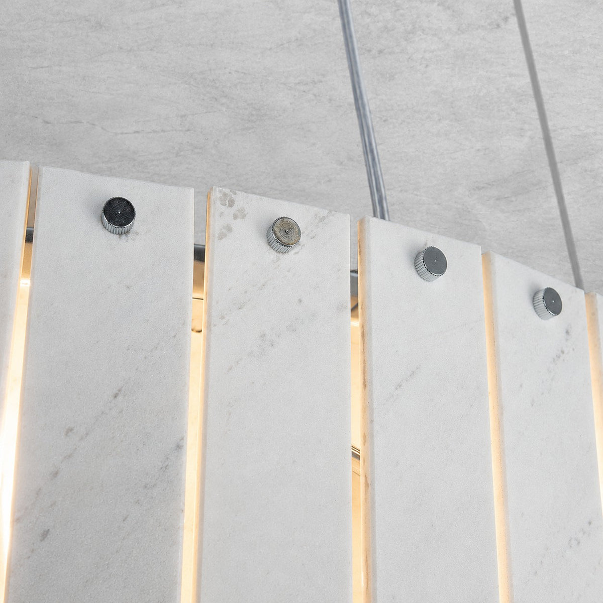 Modern Two-Tier Luxury Stone Round Chandelier