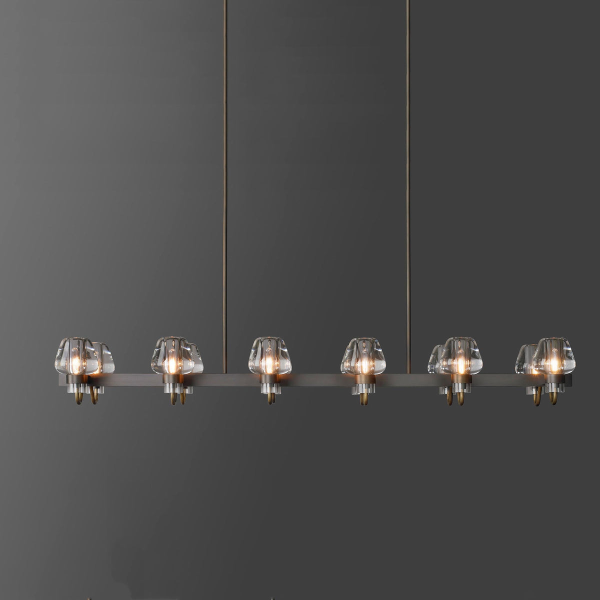 Galad Contemporary Crystal Linear Chandelier