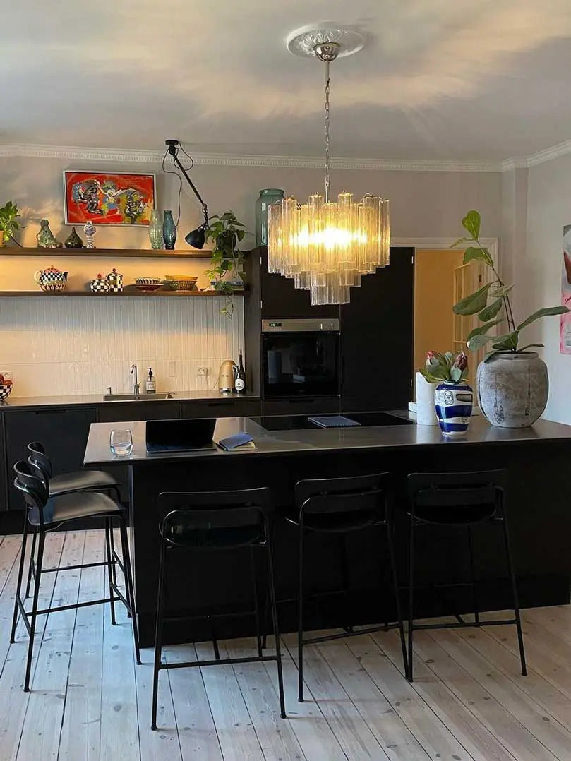 Murano Chandelier – 36 tubes – Smoked