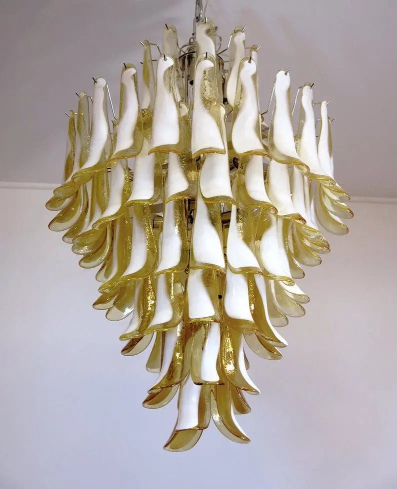 Murano Chandelier – 85 petals – Caramel