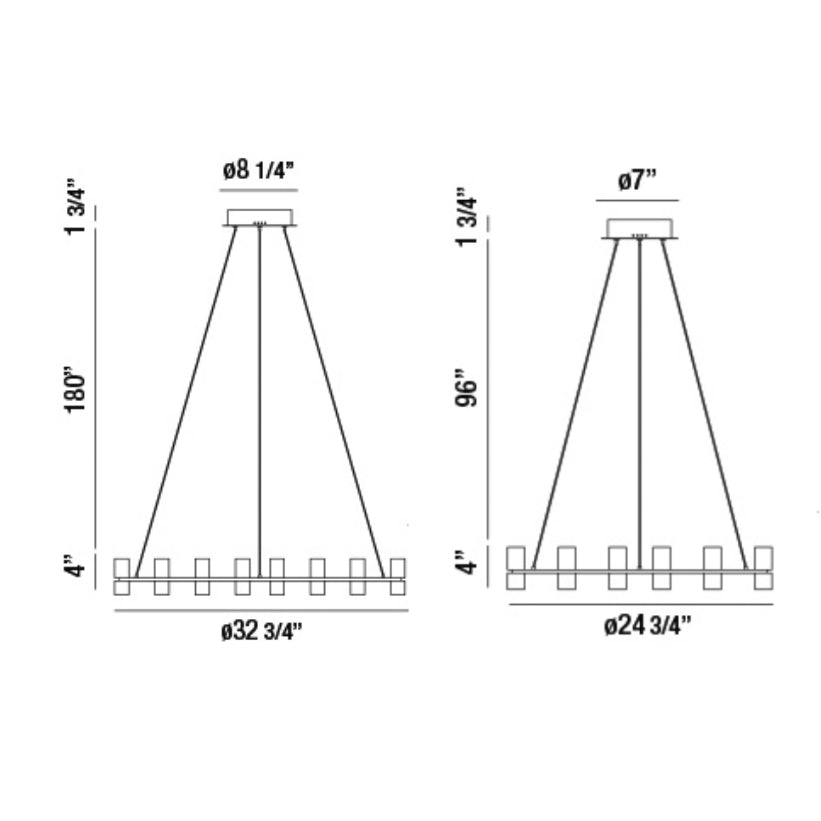 Sharon Chandelier 24.8" 32.8"W
