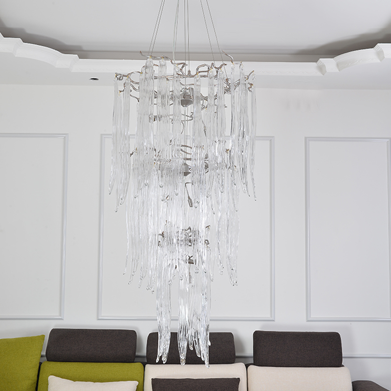 Luxury Crystal Branch Chandelier For Staircase - Merlin Lamps