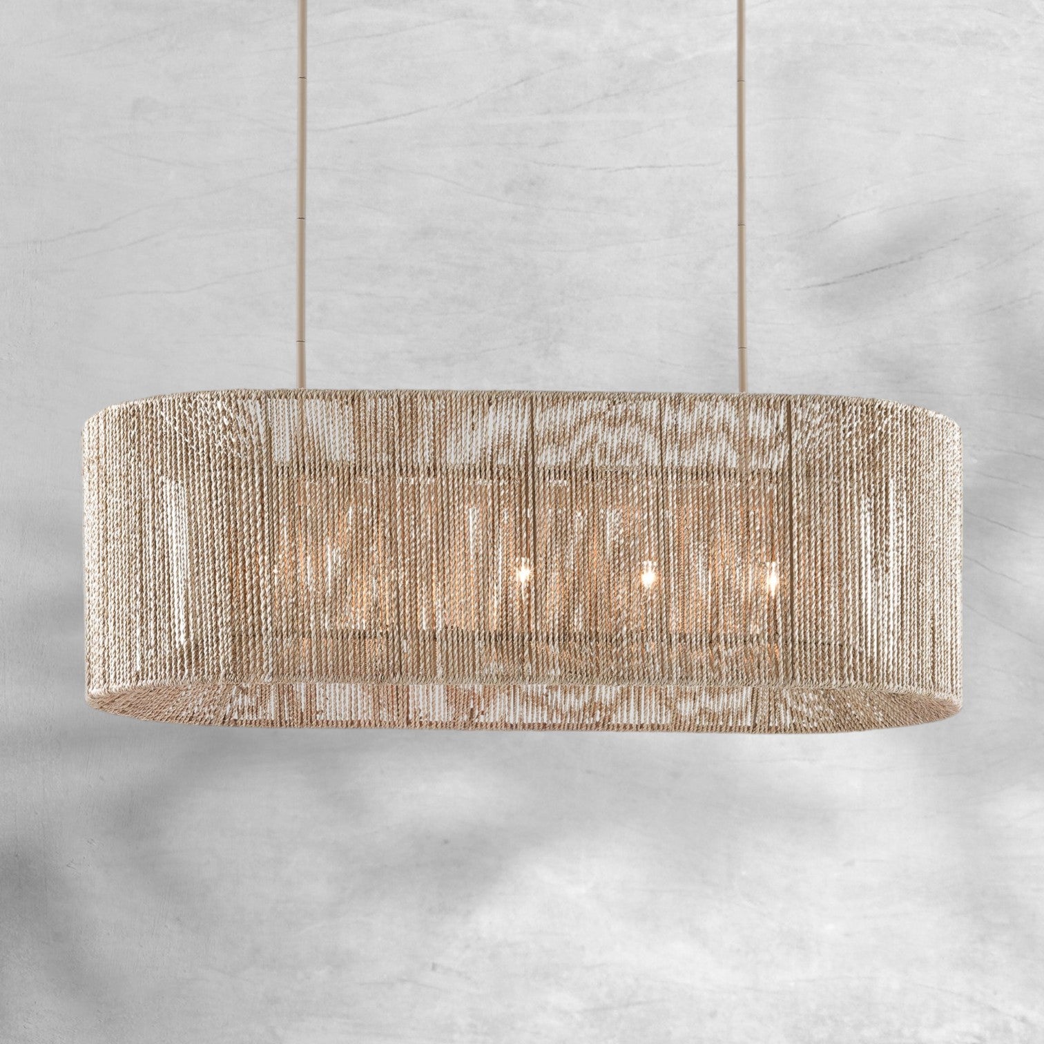 Farrington Abaca Linear Chandelier 42"