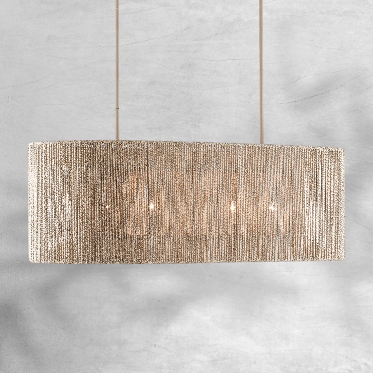 Farrington Abaca Linear Chandelier 42"