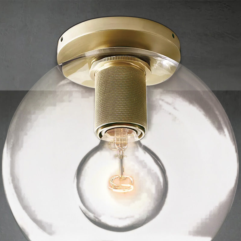 Urbane Globe Shade Flushmount