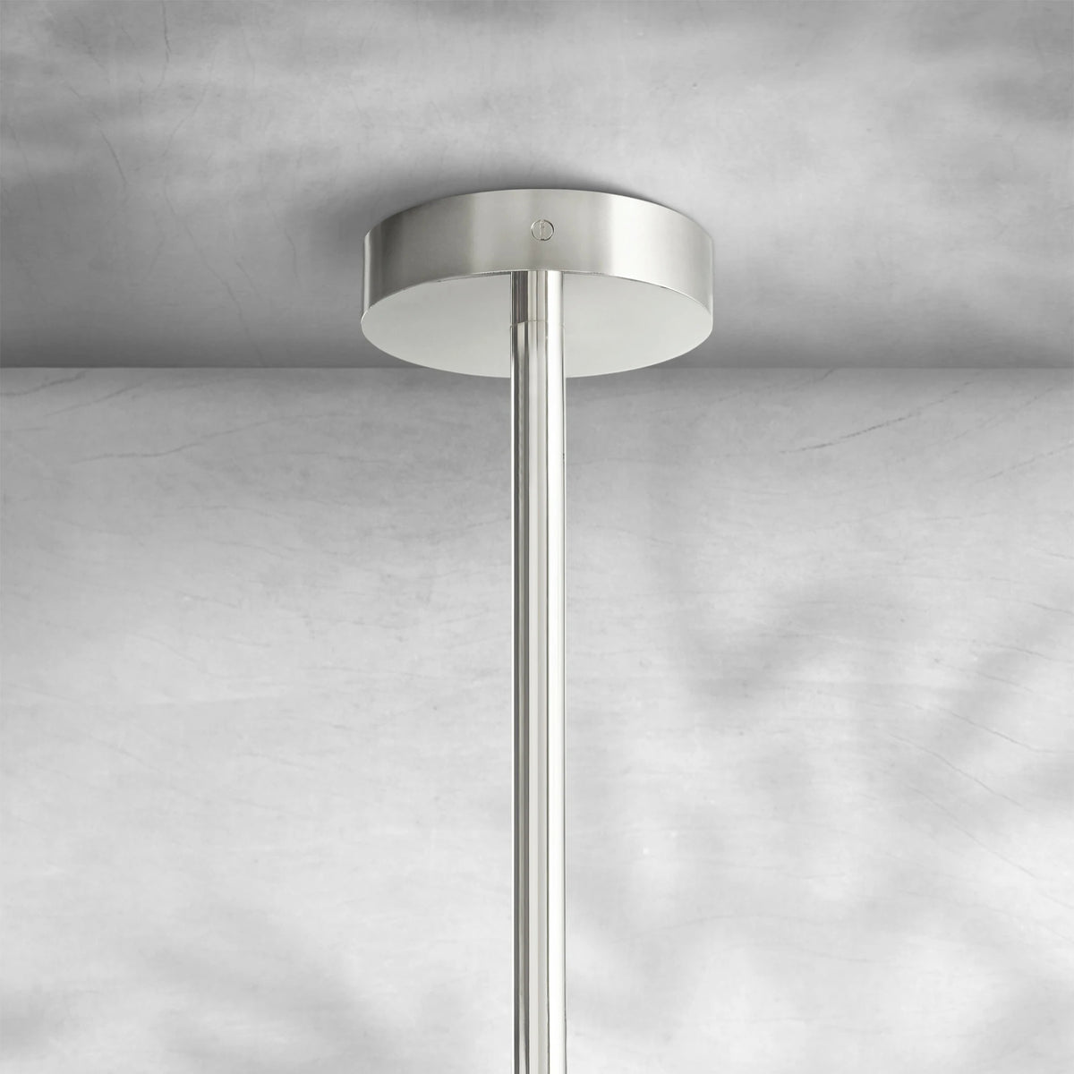 Glass Globe Mobile Three-Arm Chandelier 46"
