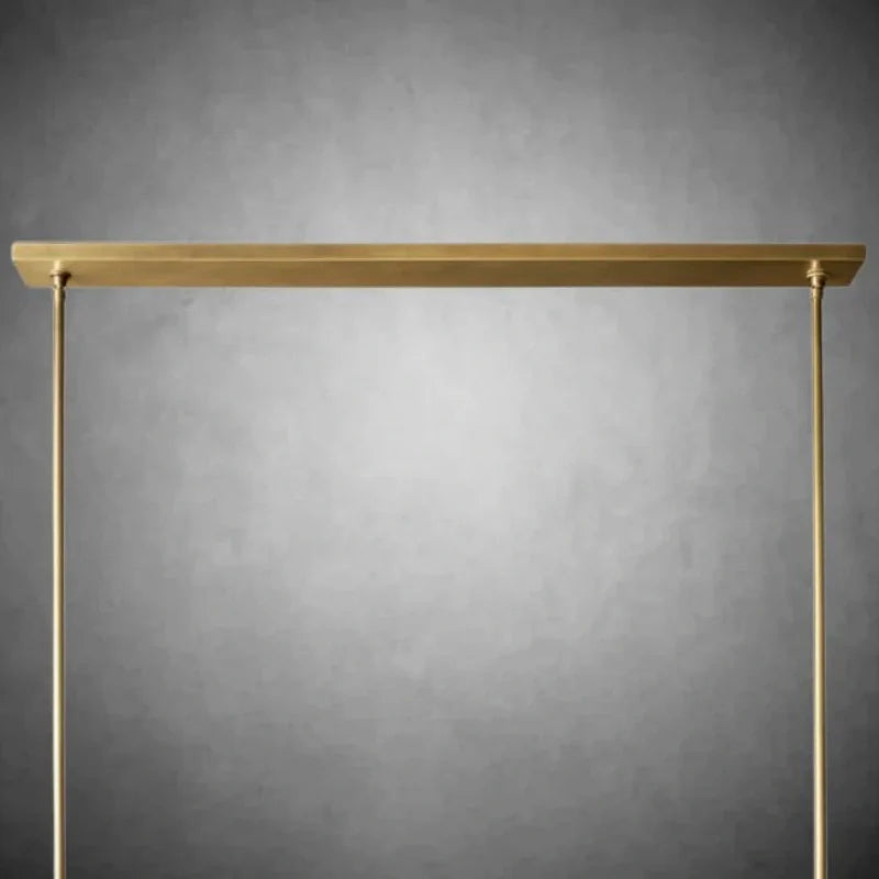Prism Fabric Shade Linear Chandelier 49" 60"