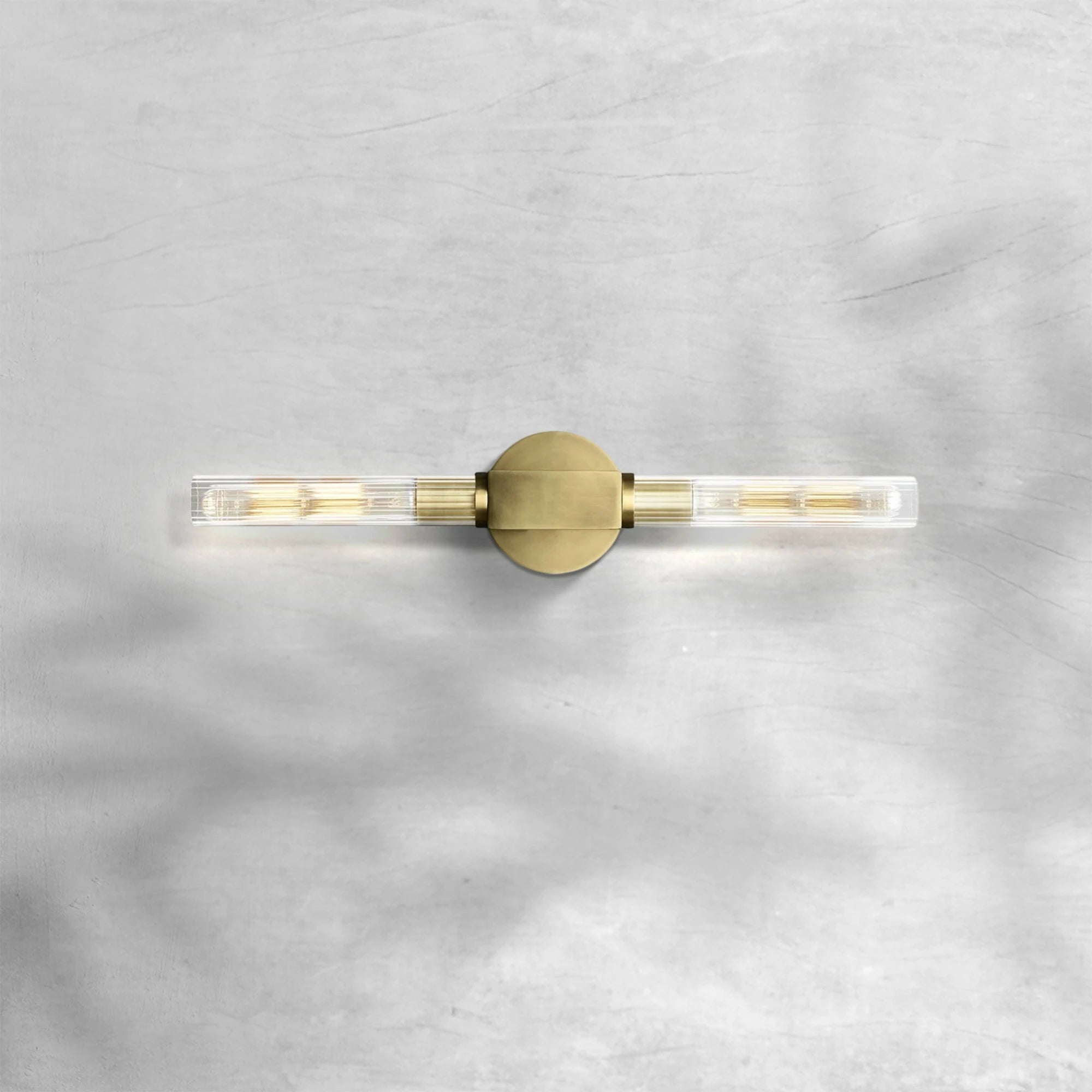 Cannel Glass Linear Wall Sconce