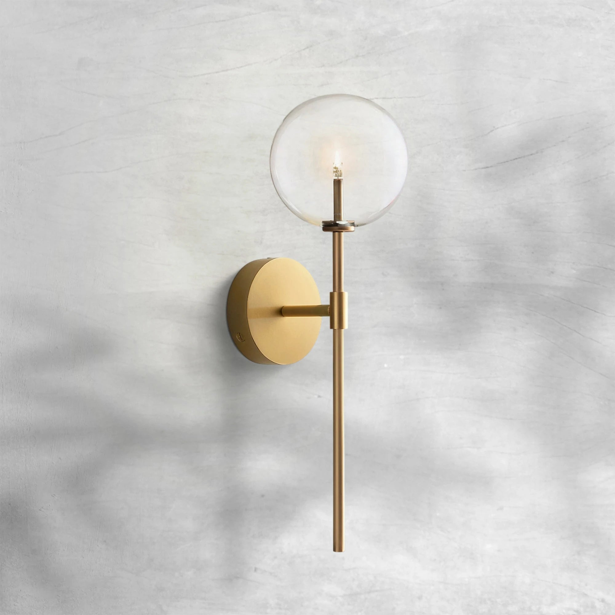Glass Globe Sconce