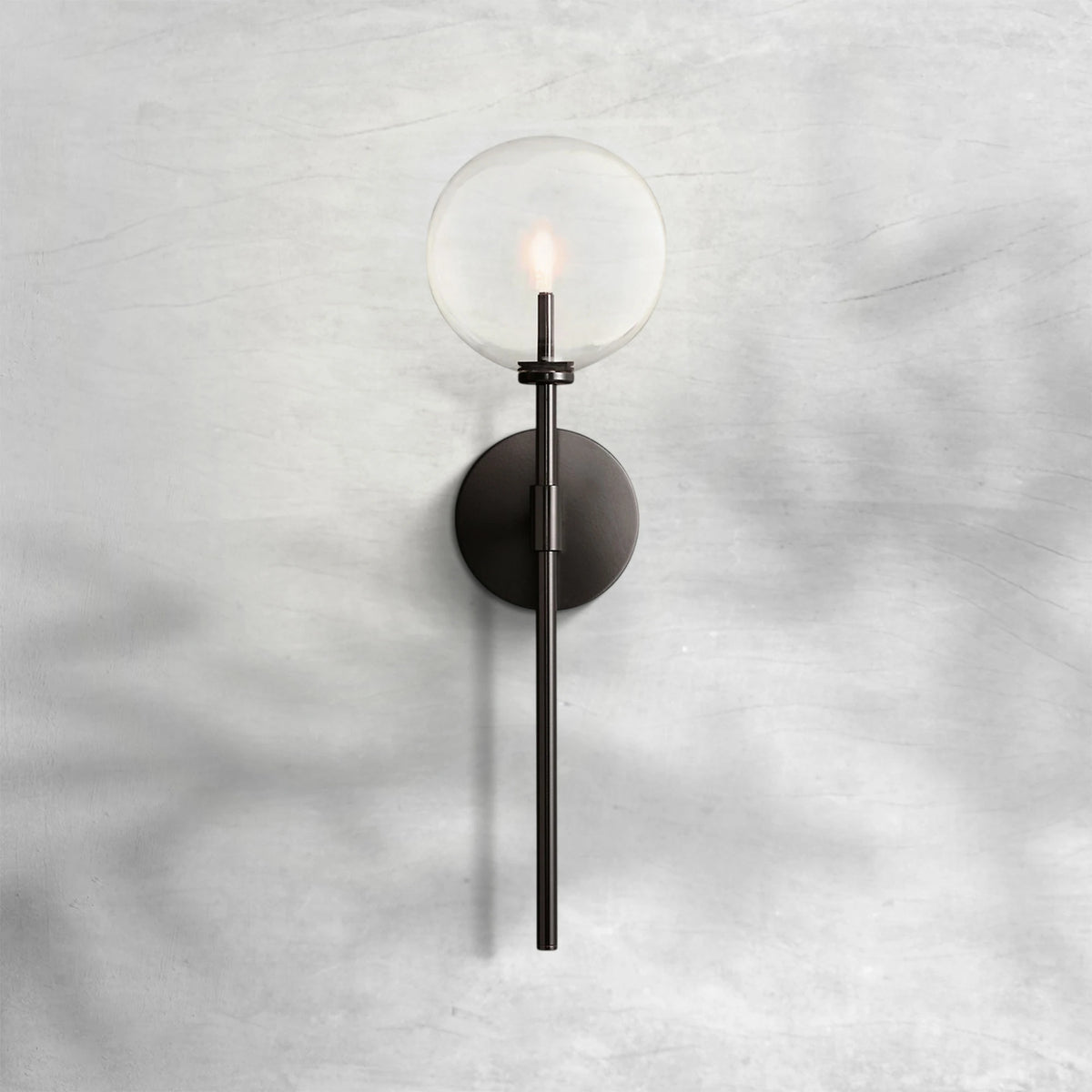 Glass Globe Sconce