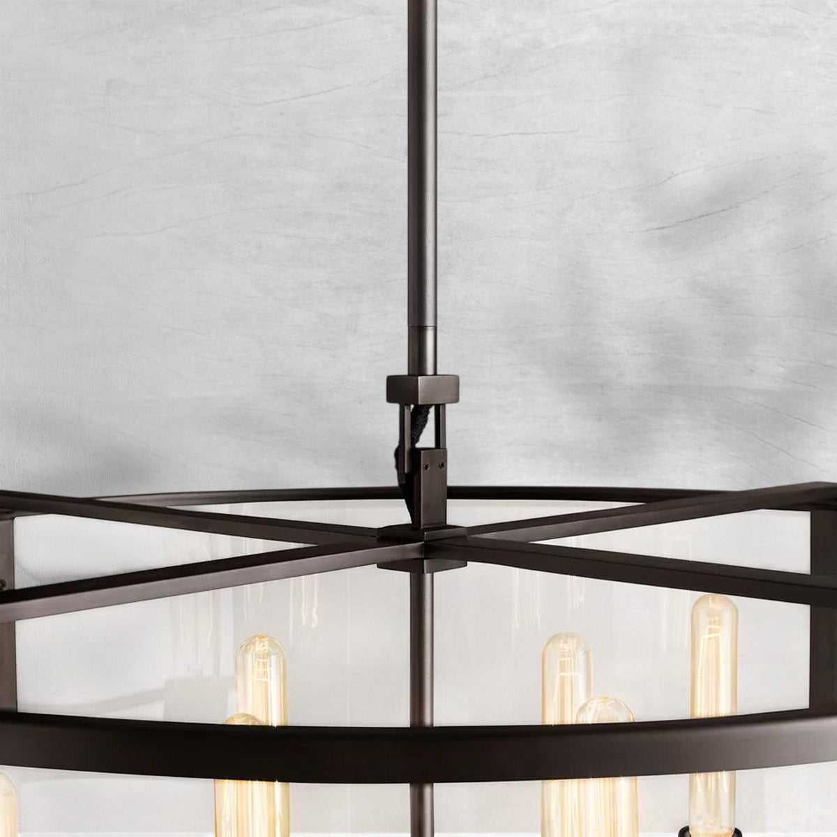 Bauros Glass Lantern Modern Round Chandelier 33"44"55"