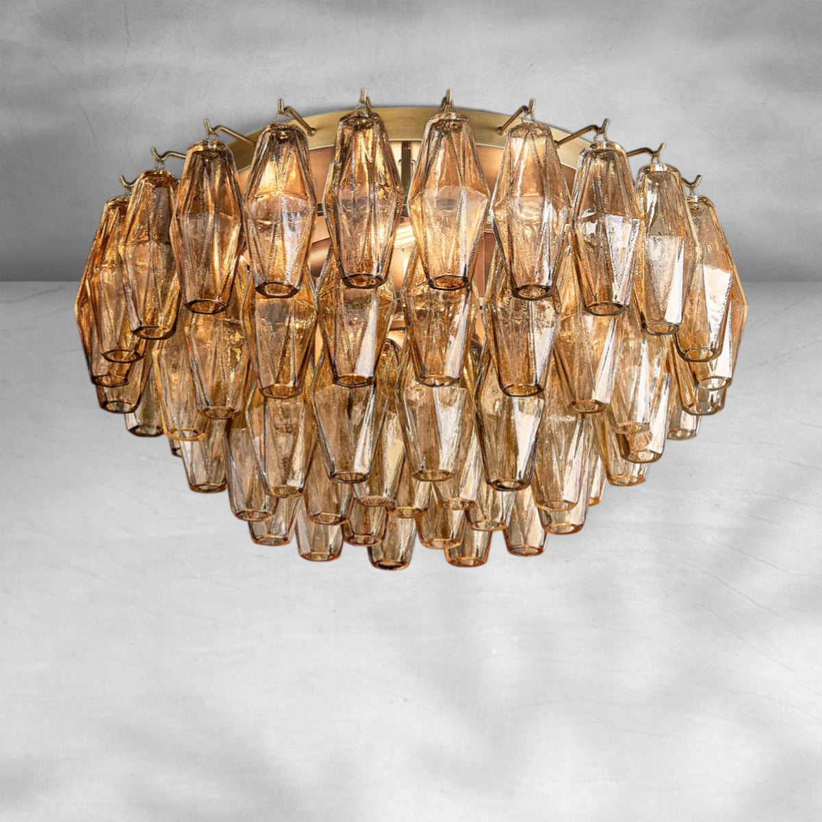Cyra Glass Flushmount 17"24"
