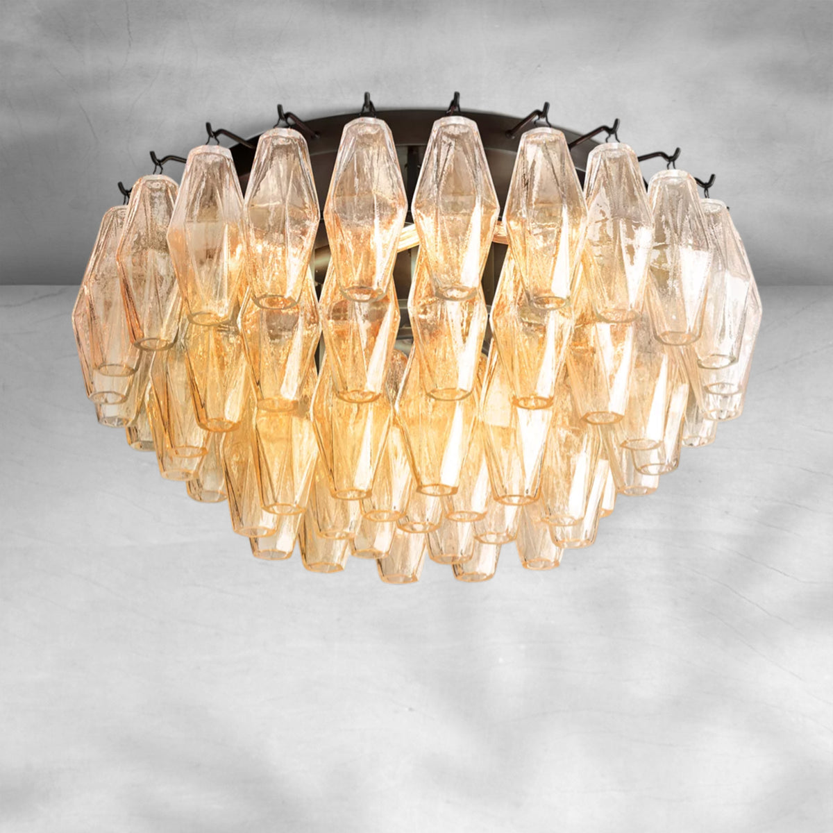 Cyra Glass Flushmount 17"24"