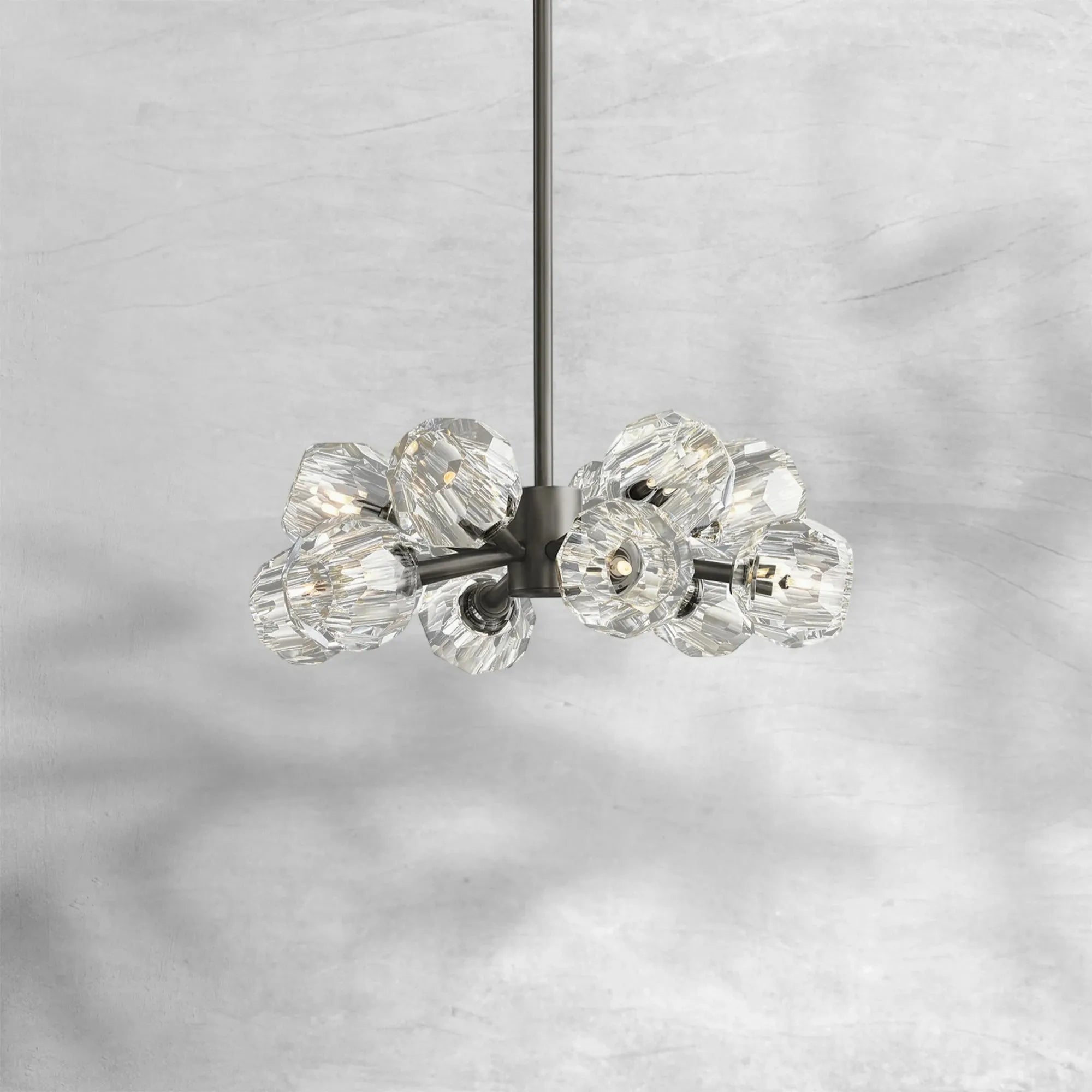 Bille De Crystal Round Chandelier 24"