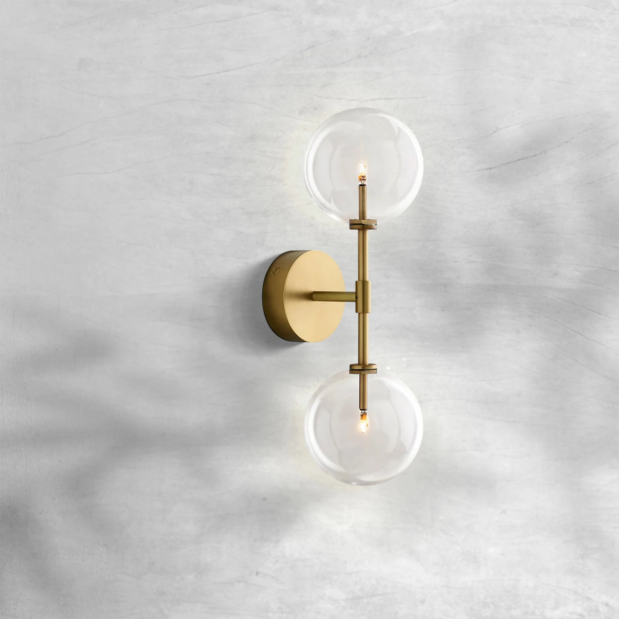 Glass Globe Linear Sconce