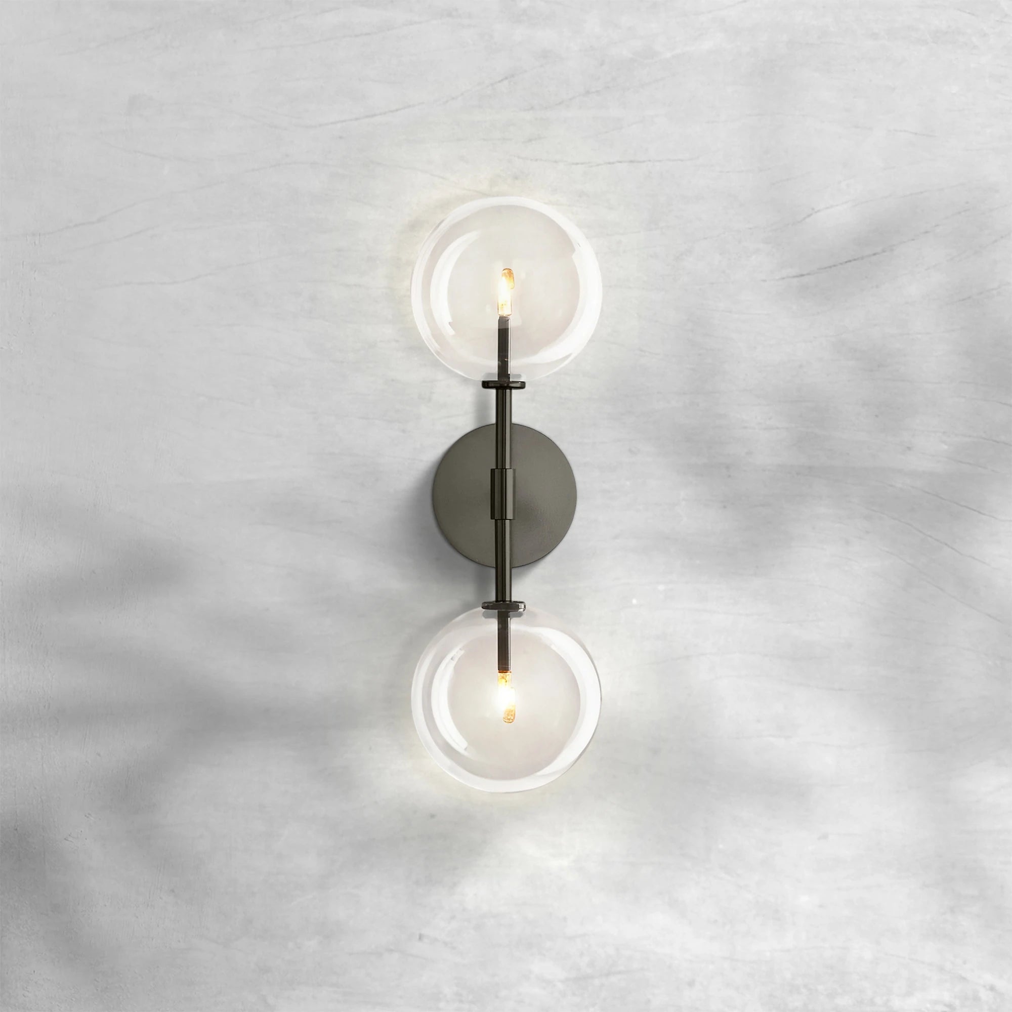 Glass Globe Linear Sconce