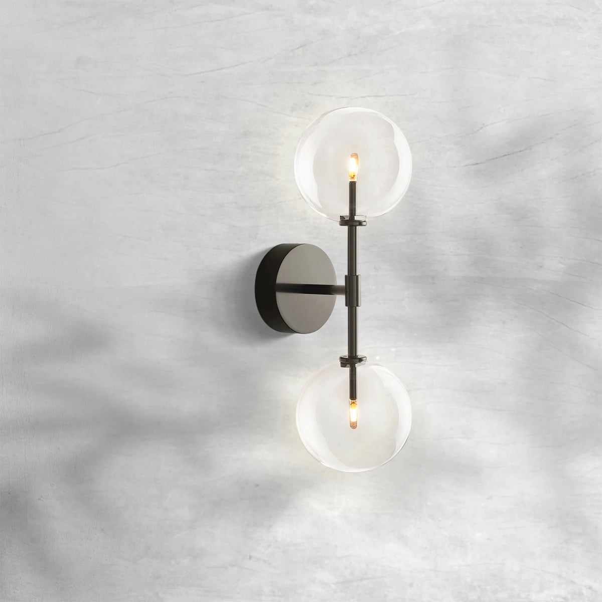 Glass Globe Linear Sconce