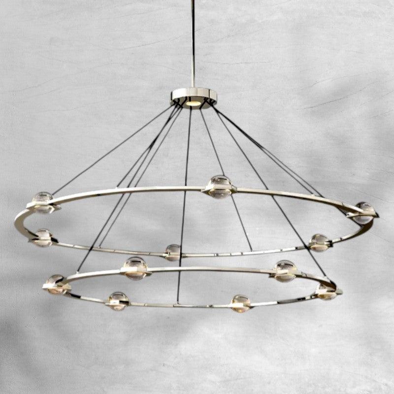 Eldric Two-Tier Round Chandelier 48" 60"