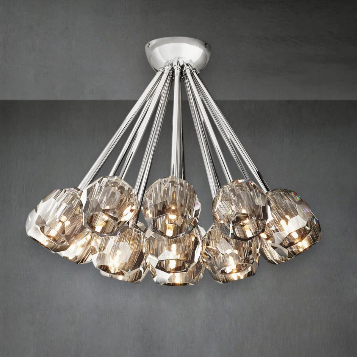 Bruma Glass Flushmount 24"
