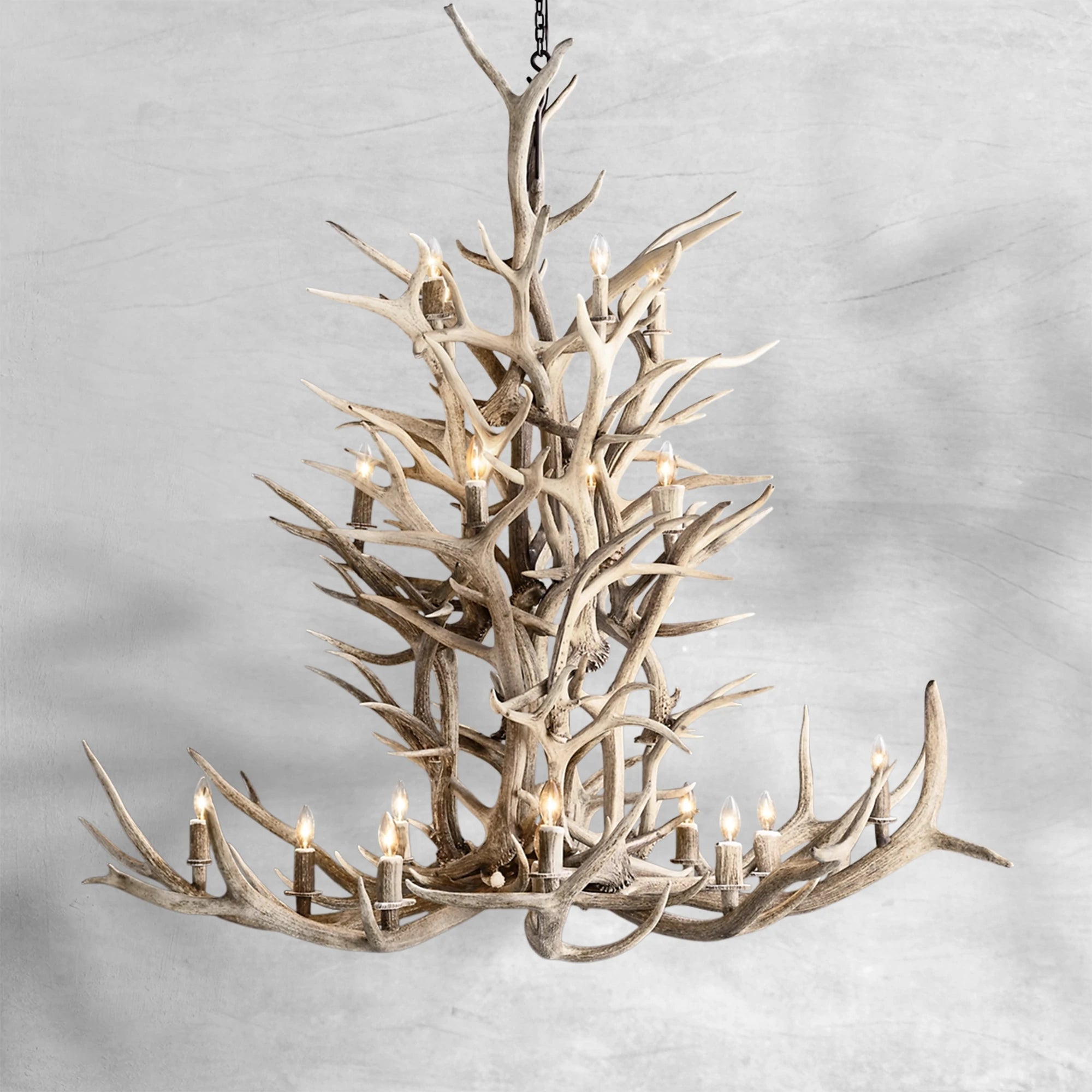 Deer Antler 20-Light Chandelier 66''