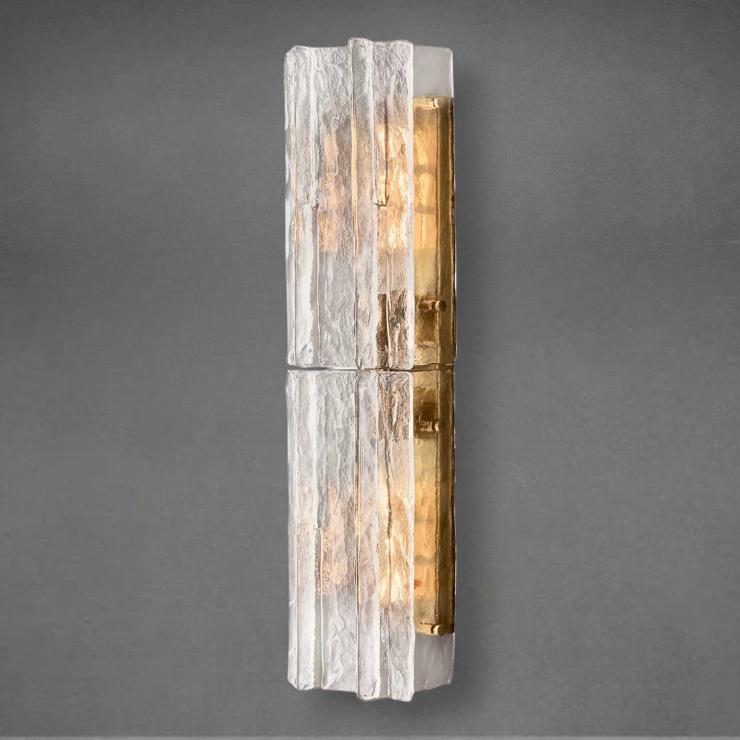Lattace Clear Glass Sconce 30"