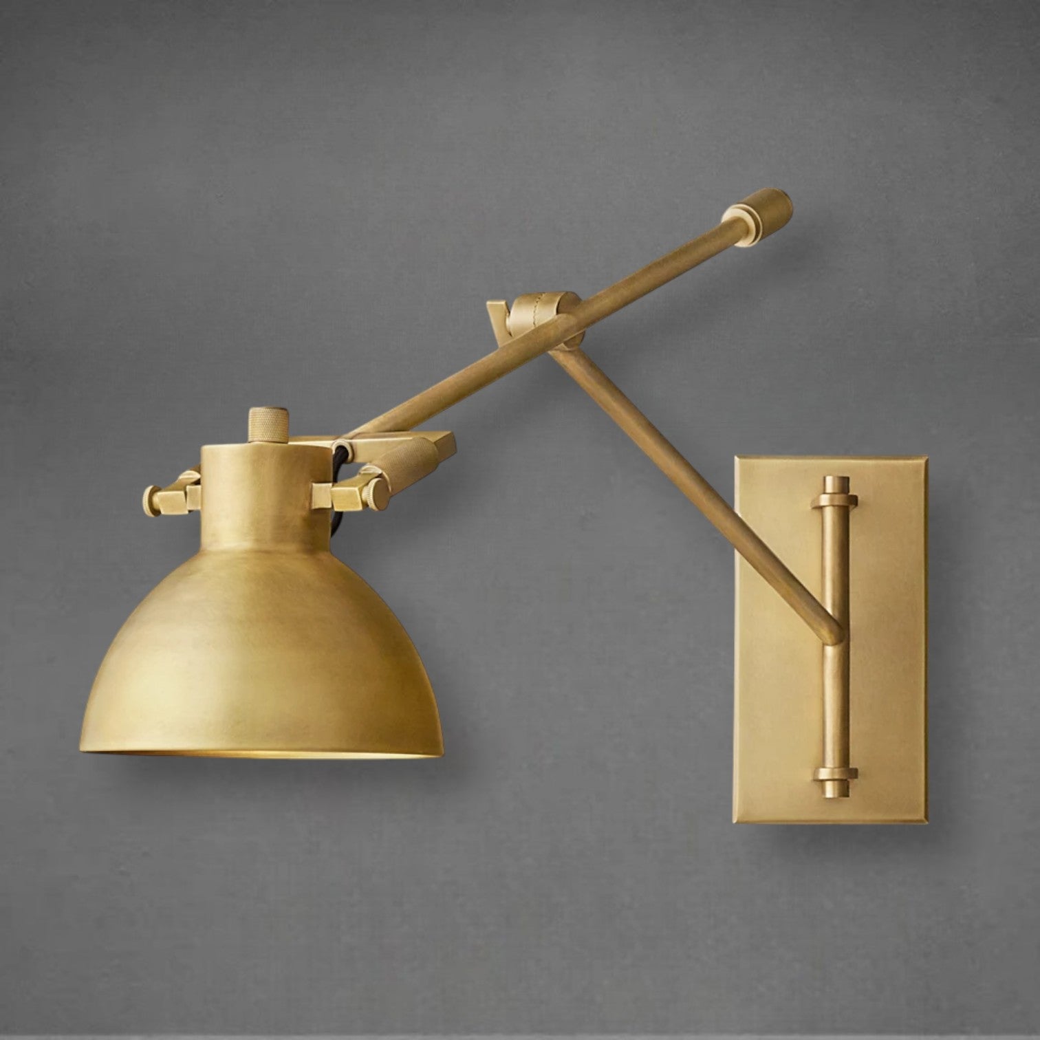 Machine Swing-arm Task Sconce