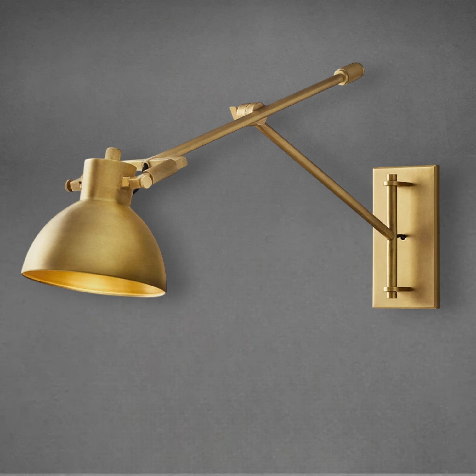 Machine Swing-arm Task Sconce