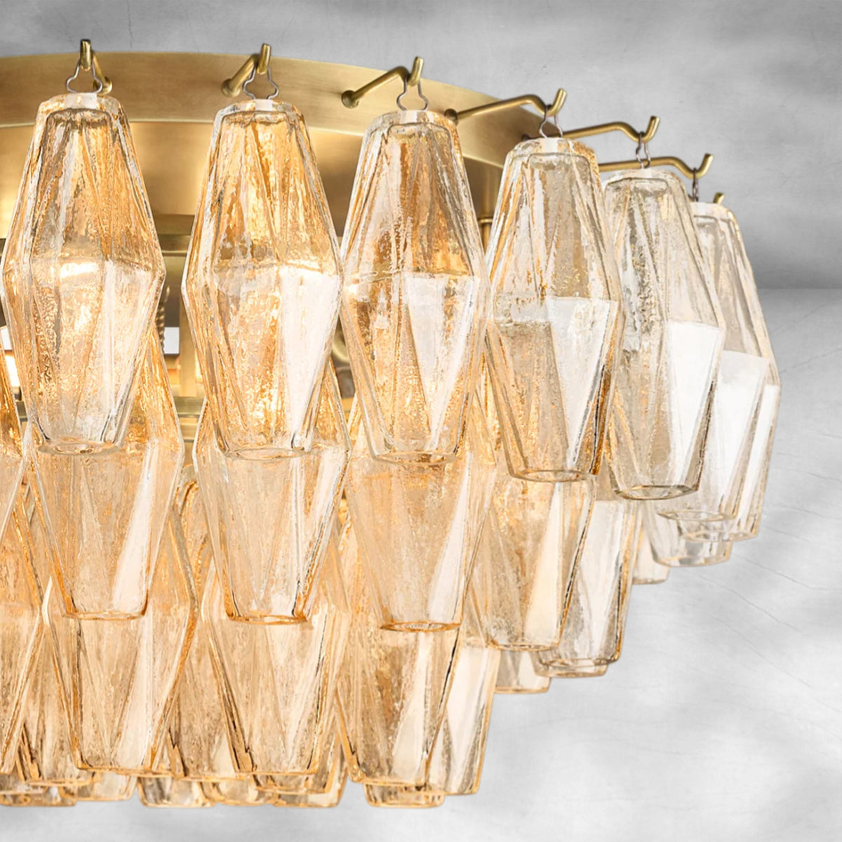 Cyra Glass Flushmount 17"24"