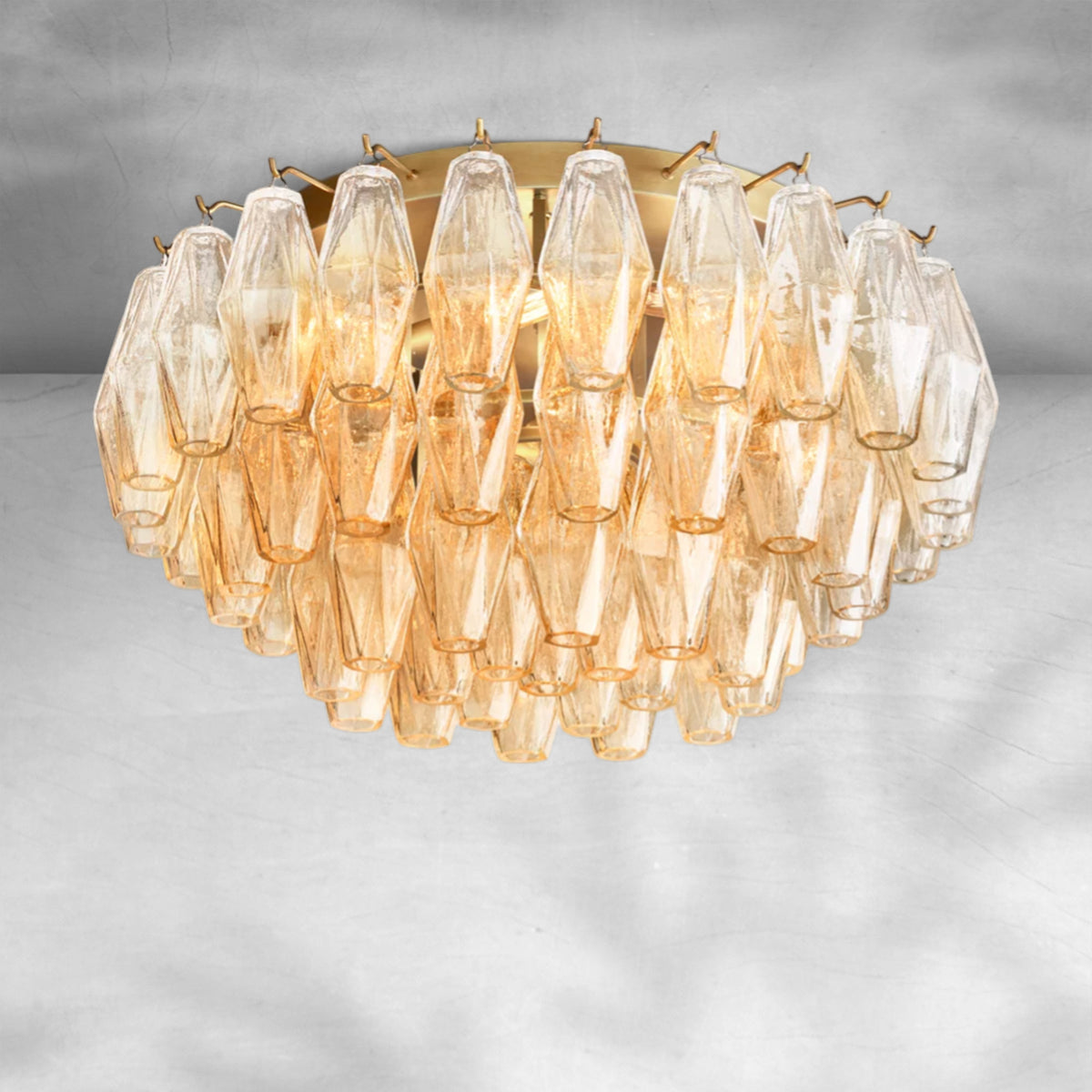 Cyra Glass Flushmount 17"24"
