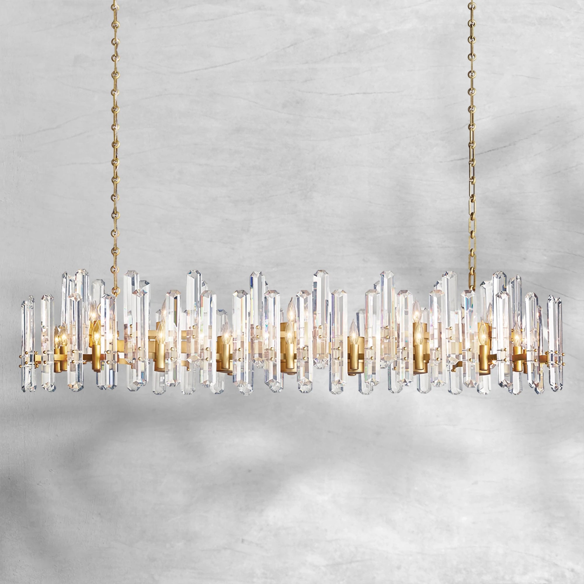 Bonington Rectangular chandelier 54” 72"