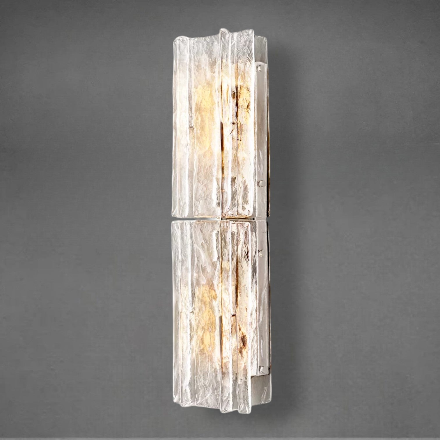 Lattace Clear Glass Sconce 30"