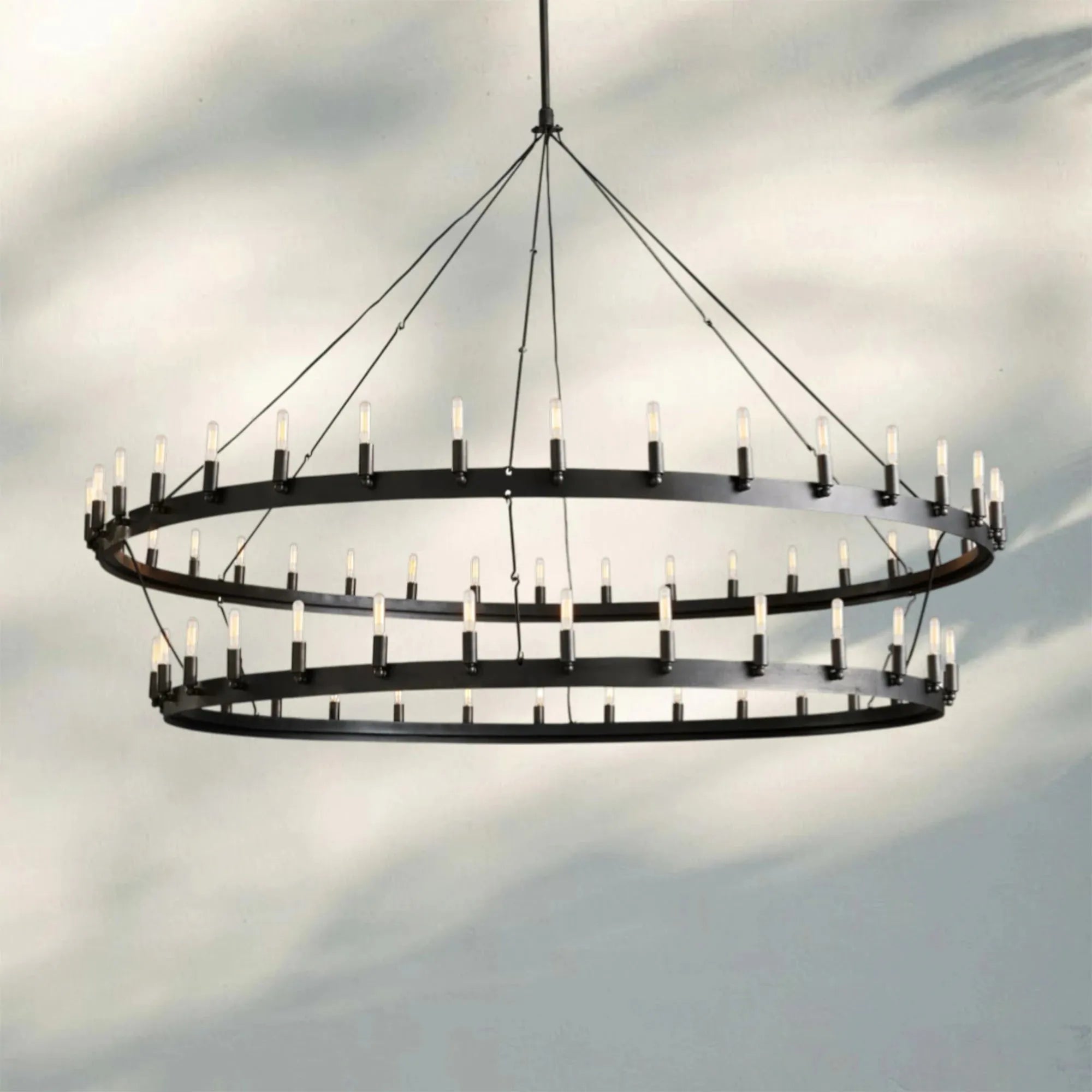 Camina Vintage Filament 2-Tier Chandelier