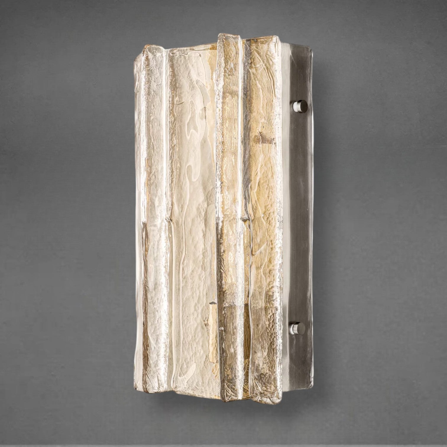 Lattace Clear Glass Sconce 15"