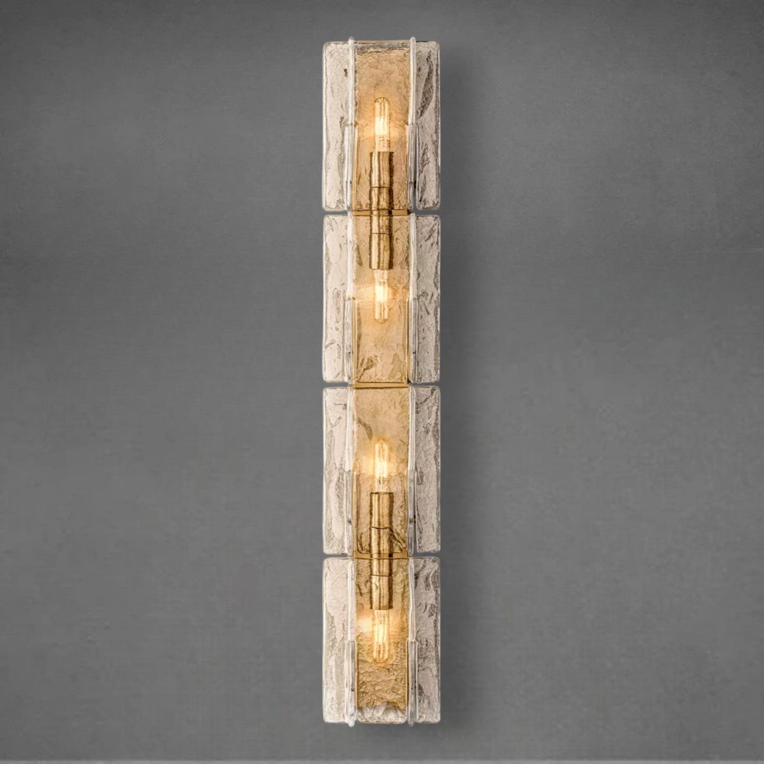 Lattace Smoke Glass Grand Sconce 49"61"