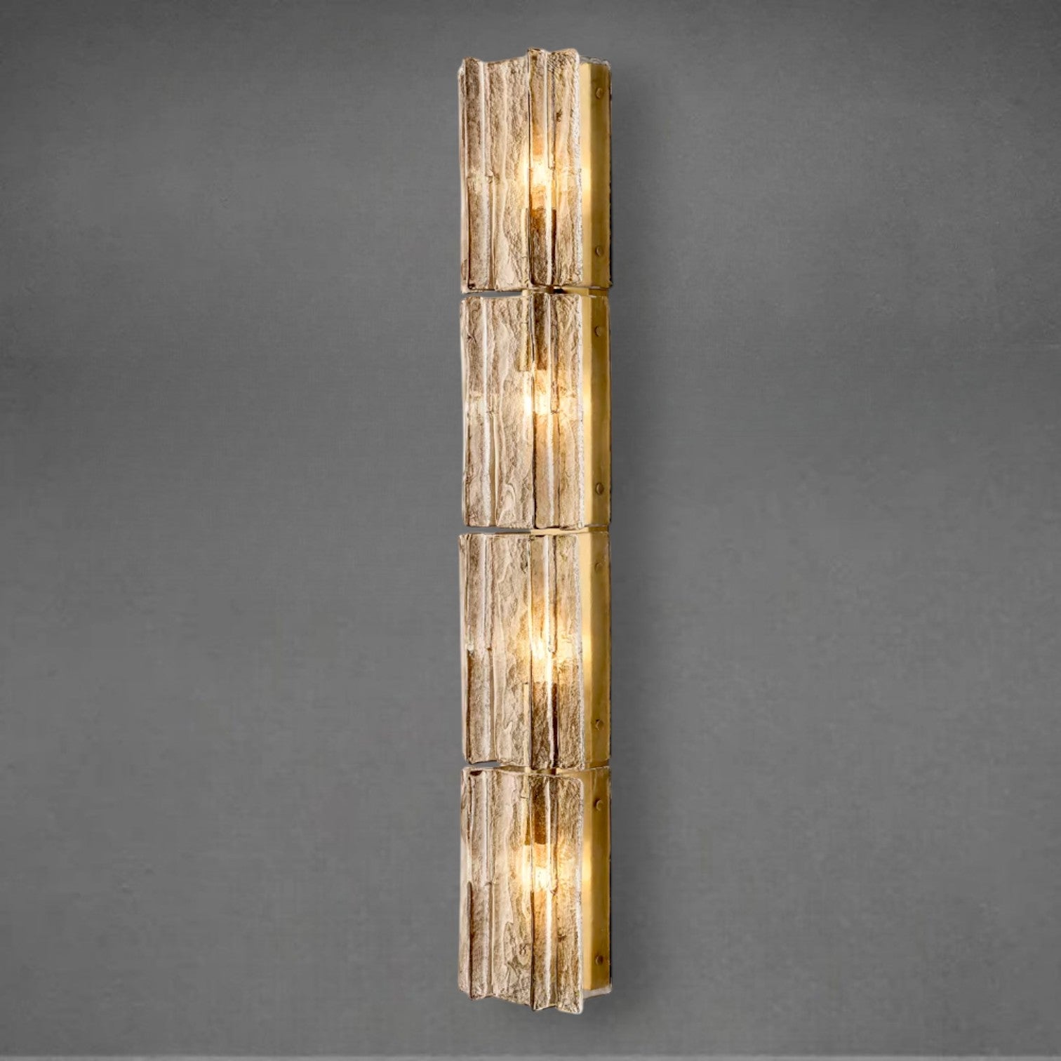 Lattace Smoke Glass Grand Sconce 49"61"