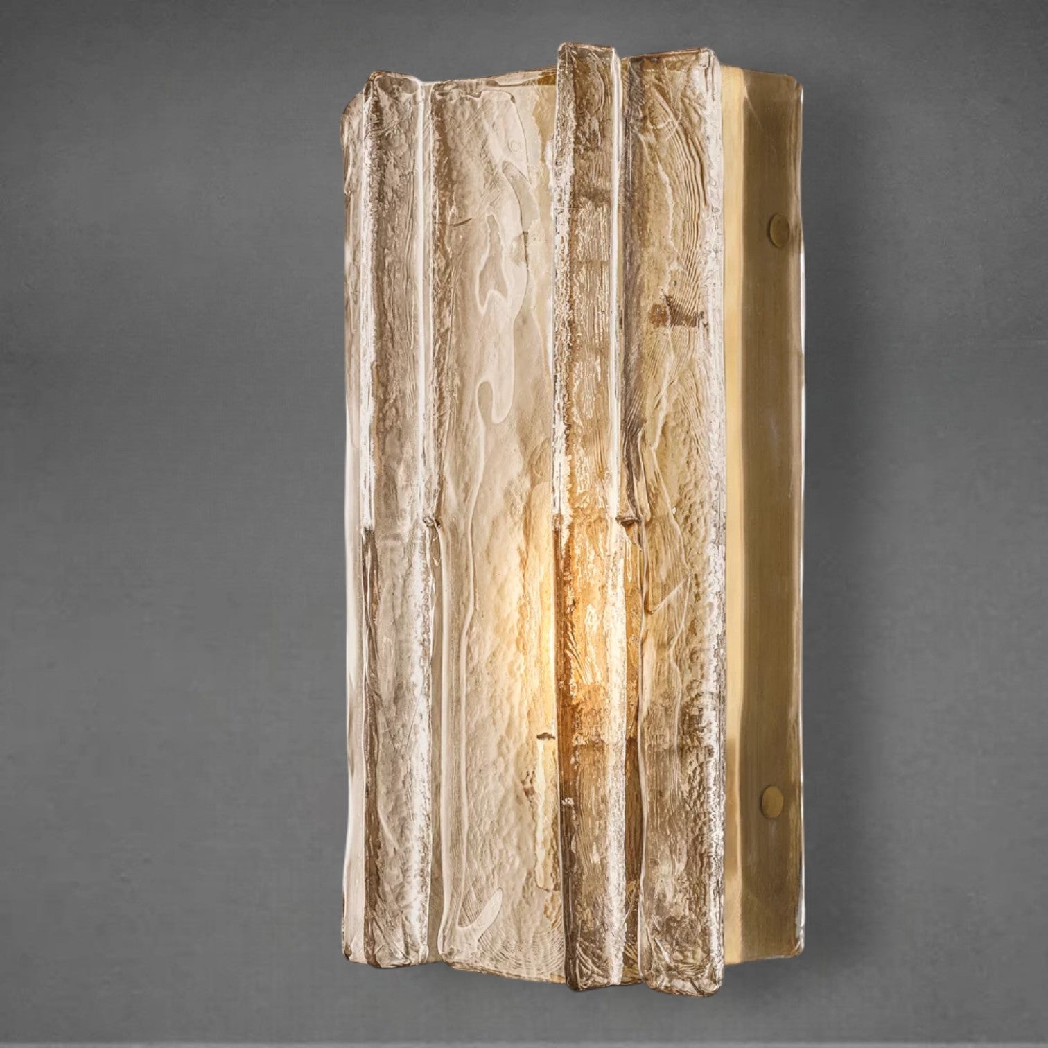 Lattace Smoke Glass Sconce 15"