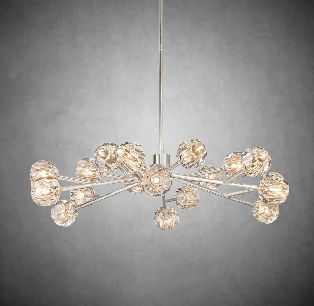 Bruma Glass Round Chandelier 24"36"48"60"72"